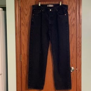 Levi’s 550 Relaxed Fit Black Denim Jeans 40 x 34